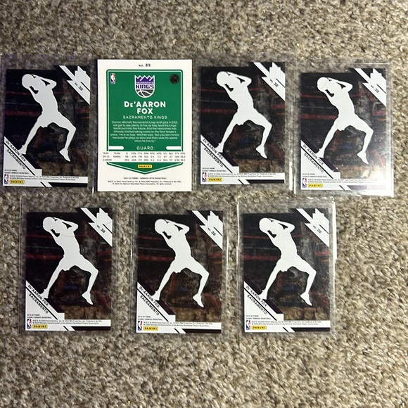 De’Aaron Fox NBA Sacramento Kings Donruss Clearly #38 & Optic #85 Sports Card x7 - Picture 4 of 4